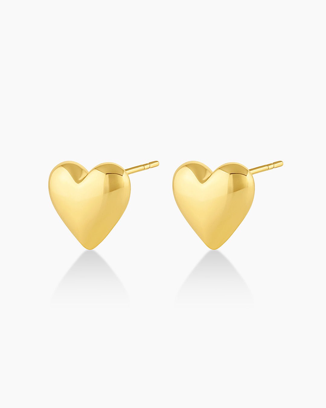 Lou Heart Large Studs || option::Gold Plated