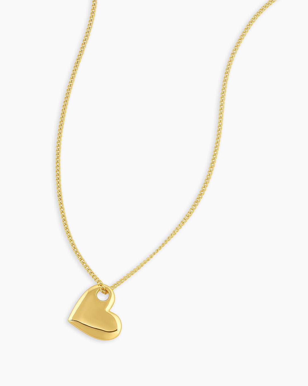 Lou Heart Pendant Necklace || option::Gold Plated