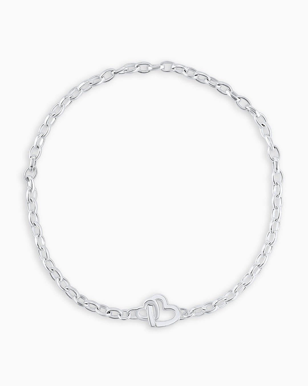 Parker Heart Mini Bracelet || option::Silver Plated