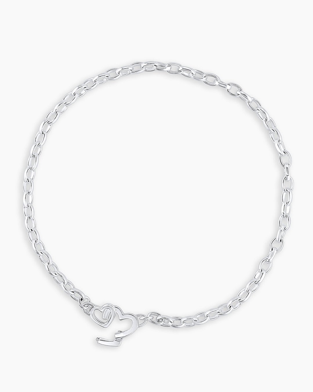Parker Heart Mini Bracelet || option::Silver Plated