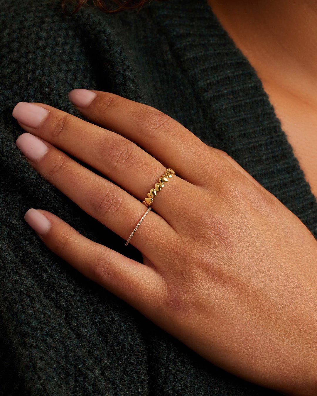 Lou Heart Ring || option::Gold Plated