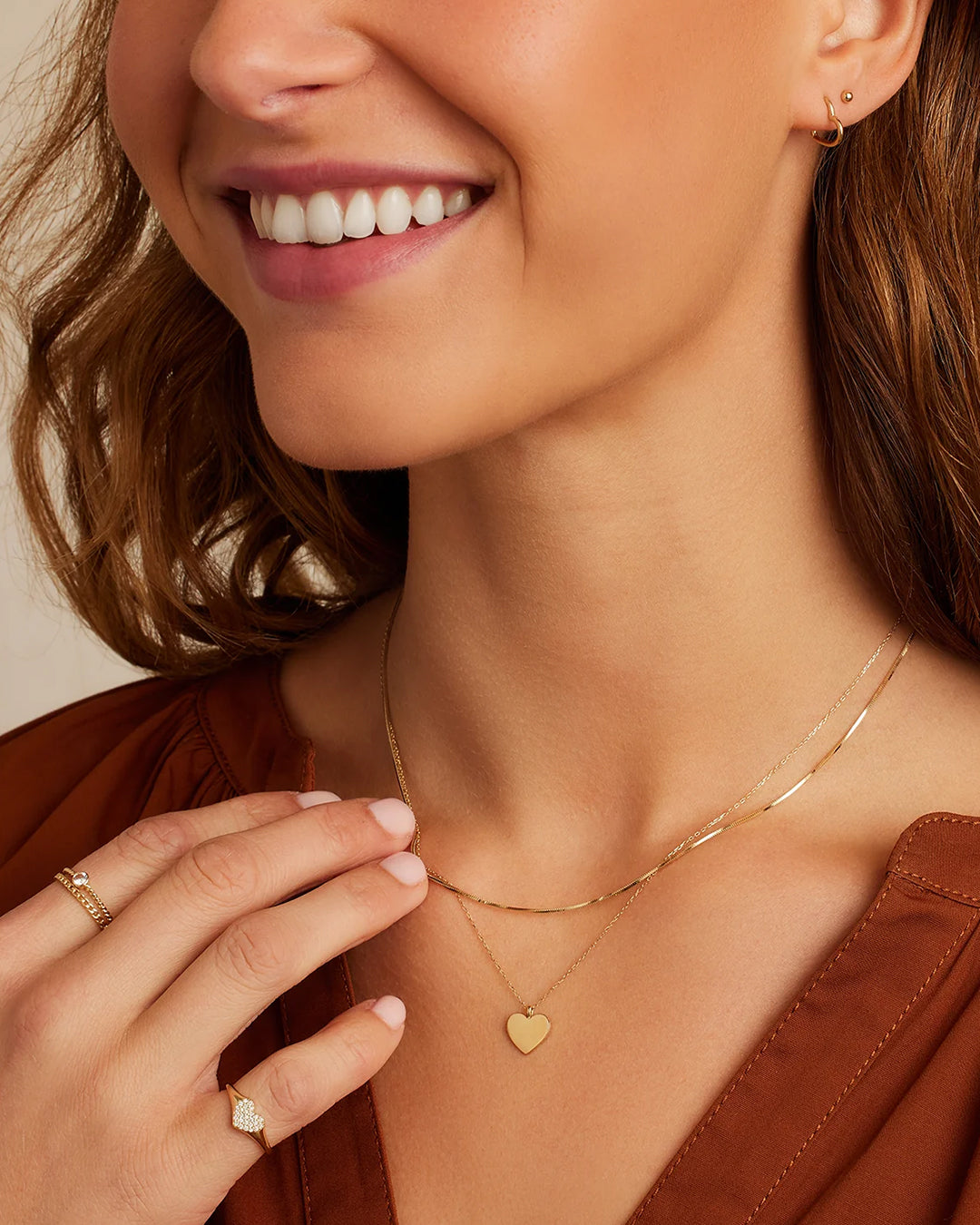Heart Necklace in 14K Solid Gold, Women's by Gorjana