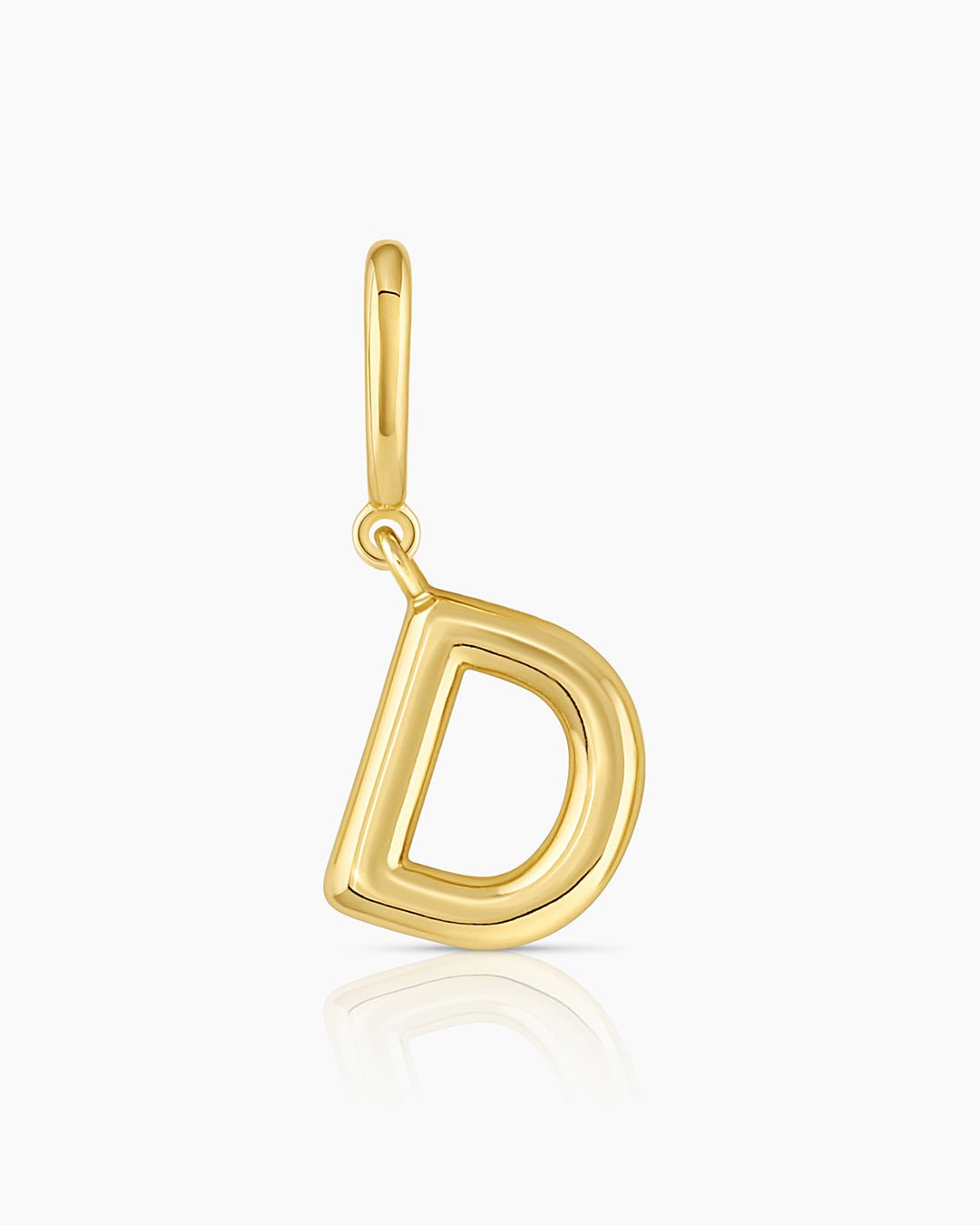 Alphabet Helium Parker Charm #D || option::Gold Plated, D