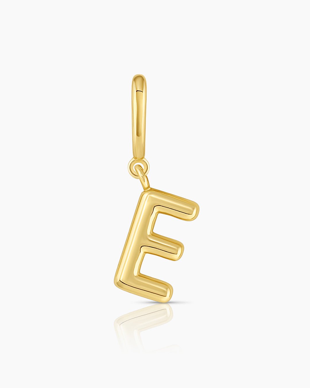Alphabet Helium Parker Charm #E || option::Gold Plated, E
