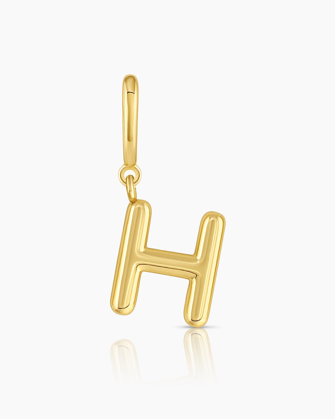 Alphabet Helium Parker Charm #H || option::Gold Plated, H