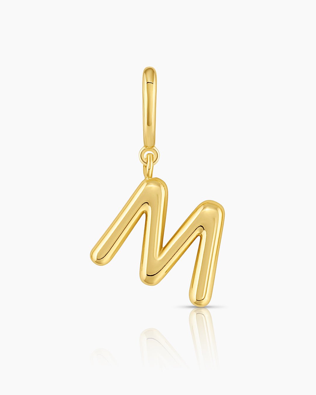 Alphabet Helium Parker Charm #M || option::Gold Plated, M