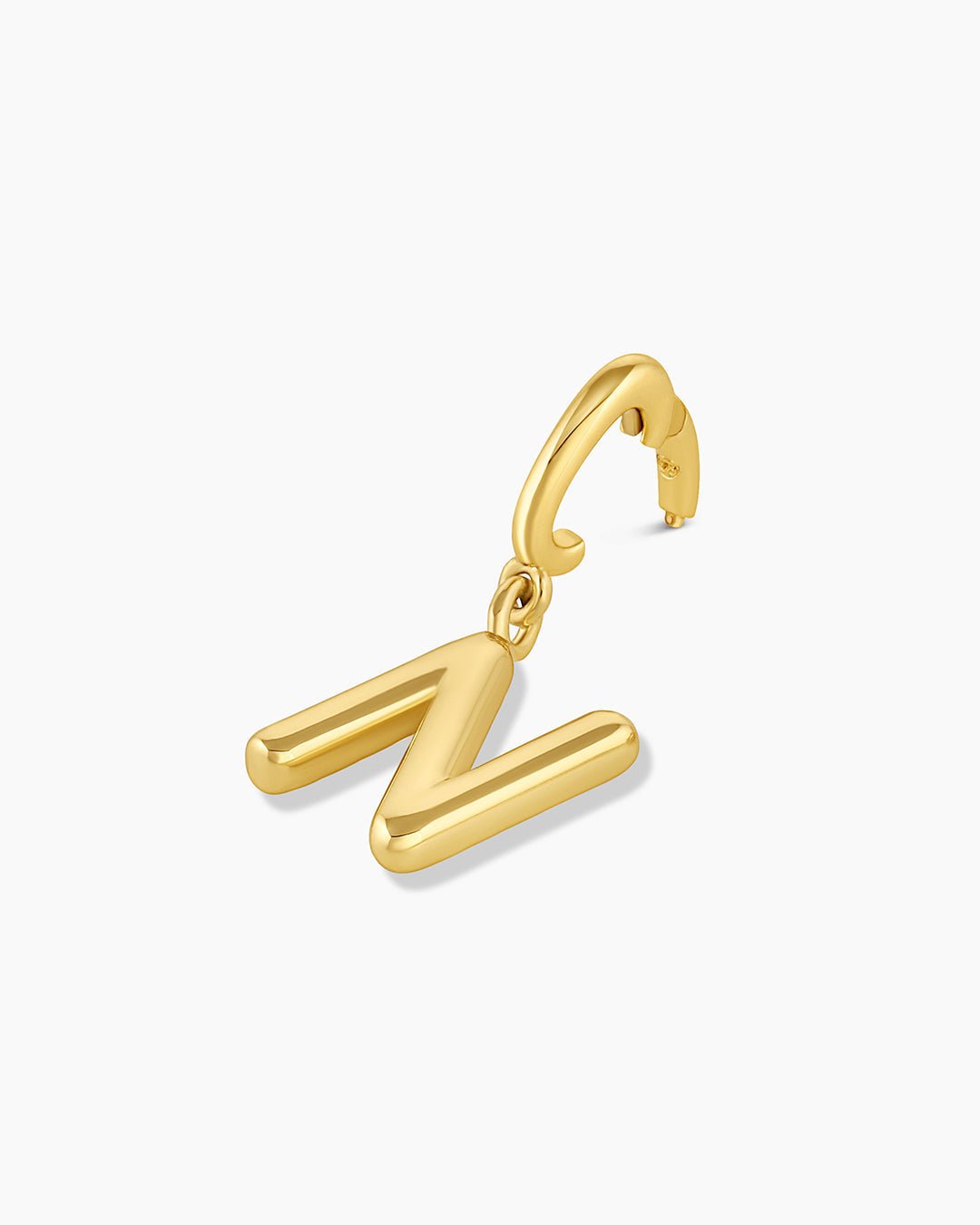 Alphabet Helium Parker Charm #N || option::Gold Plated, N
