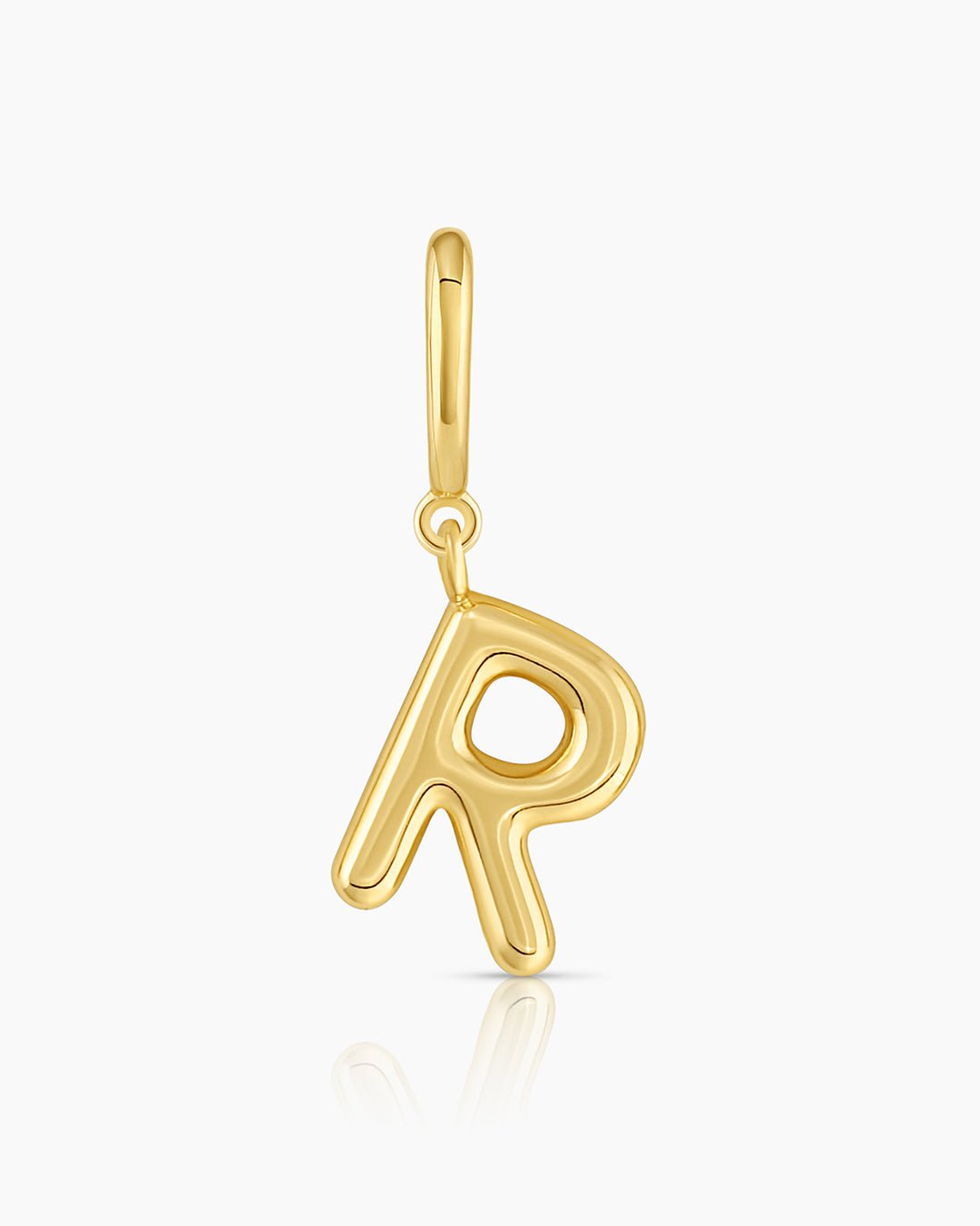 Alphabet Helium Parker Charm #R || option::Gold Plated, R