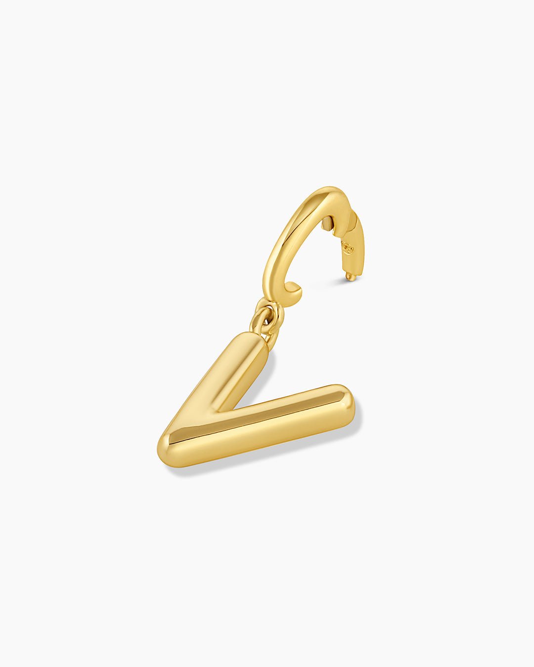 Alphabet Helium Parker Charm #V || option::Gold Plated, V