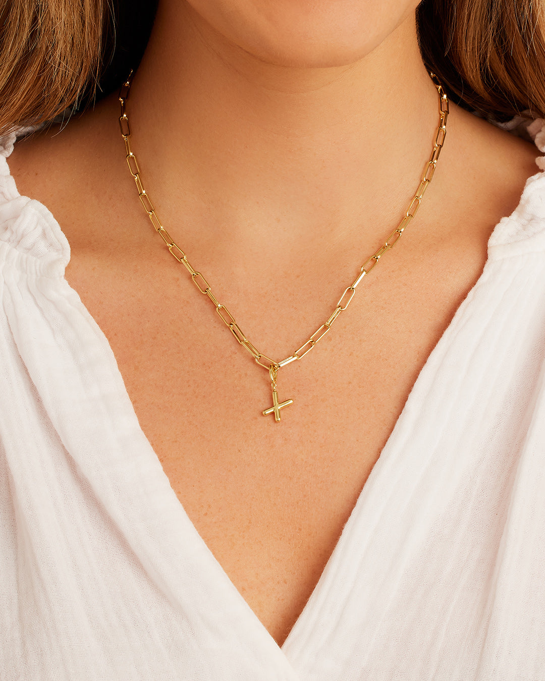 Alphabet Helium Parker Charm #X || option::18k Gold Plated, X