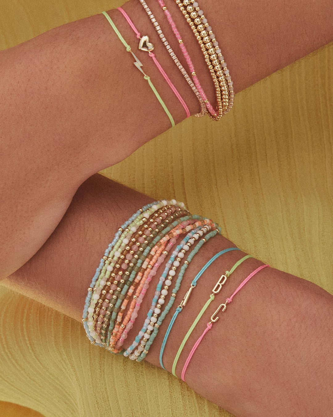 Poppy Bracelet Set || set::poppy-gold-bracelet-set-stl