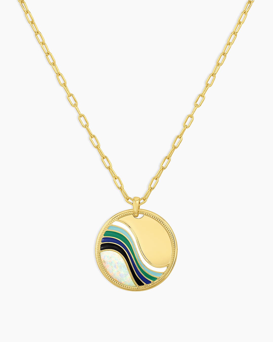 Swell Pendant Necklace || option::Gold Plated