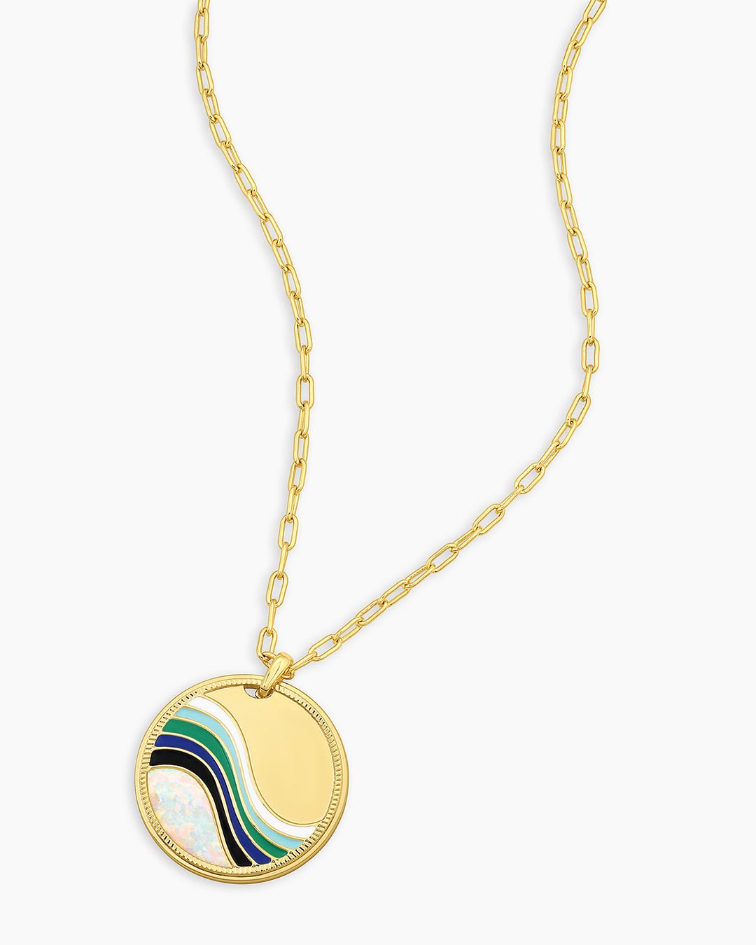 Swell Pendant Necklace || option::Gold Plated