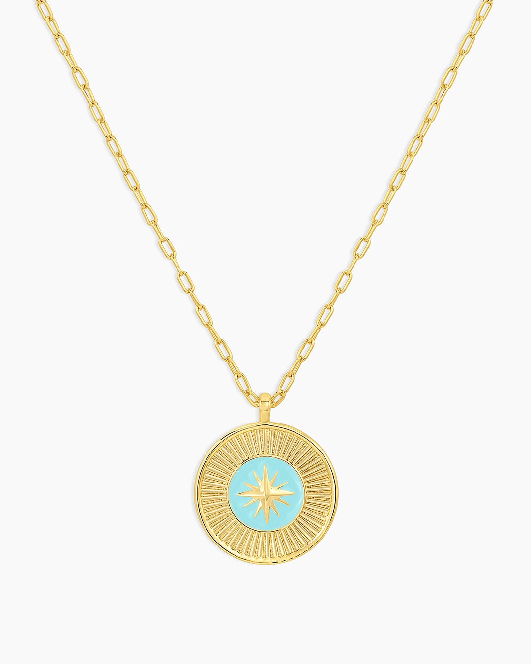  Compass Pendant Necklace || option::Gold Plated