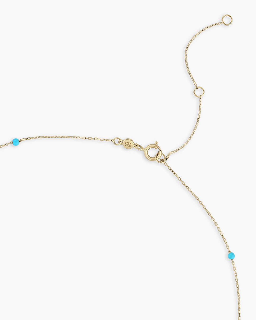 Turquoise Newport Necklace || option::14k Solid Gold