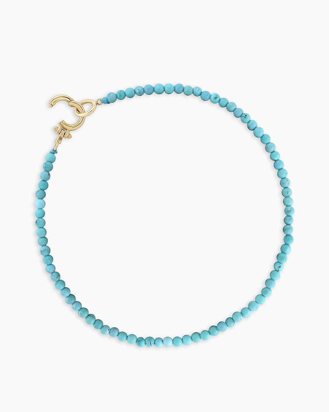 Mini Turquoise  Bracelet || option::14k Solid Gold