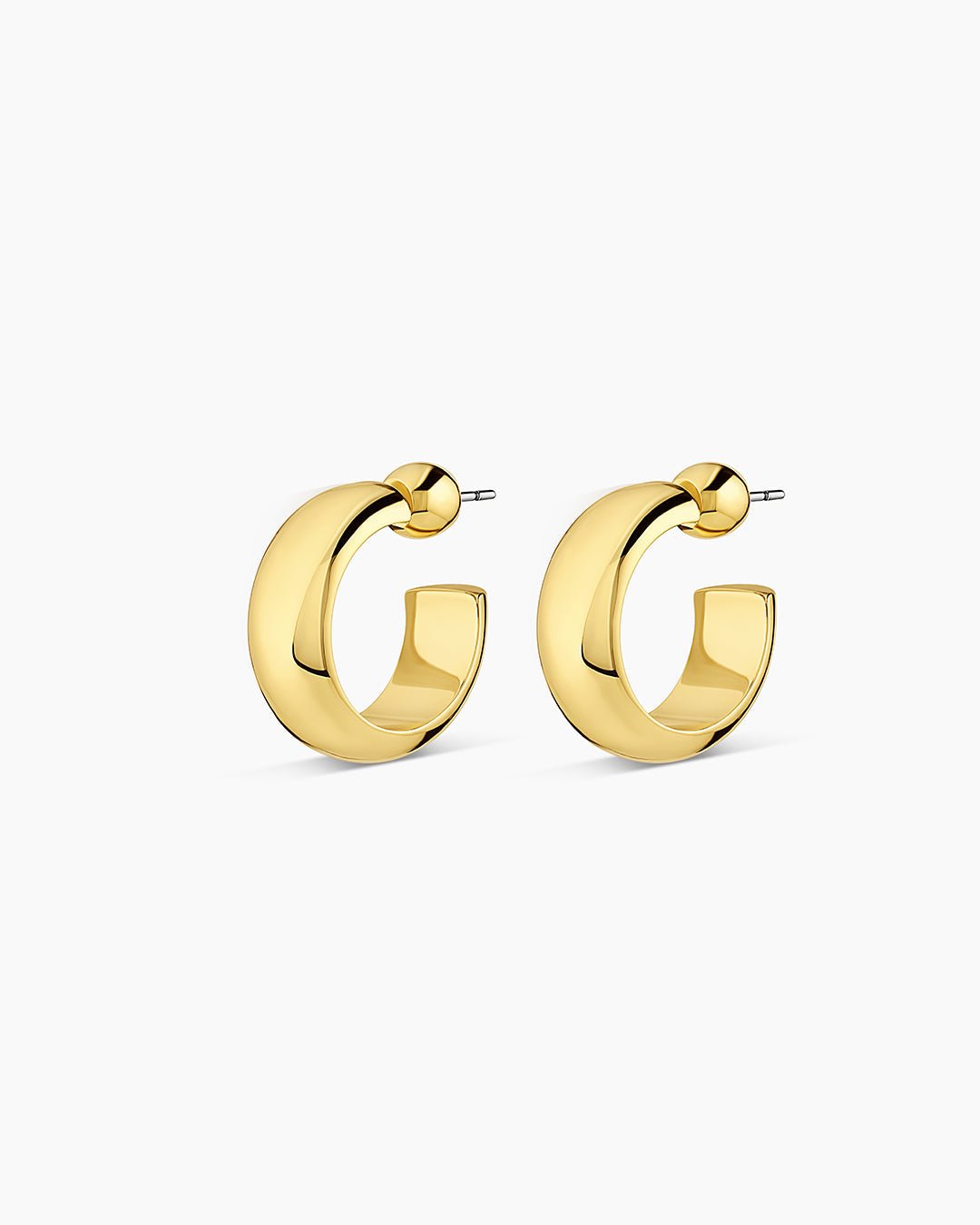 Paseo Small Hoops || option::Gold Plated