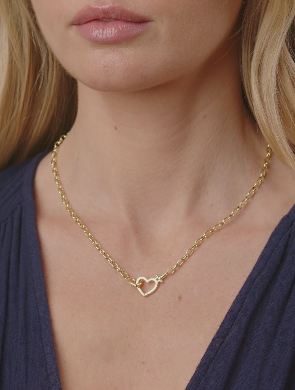 Gold | gorjana jewelry | Parker Heart Necklace