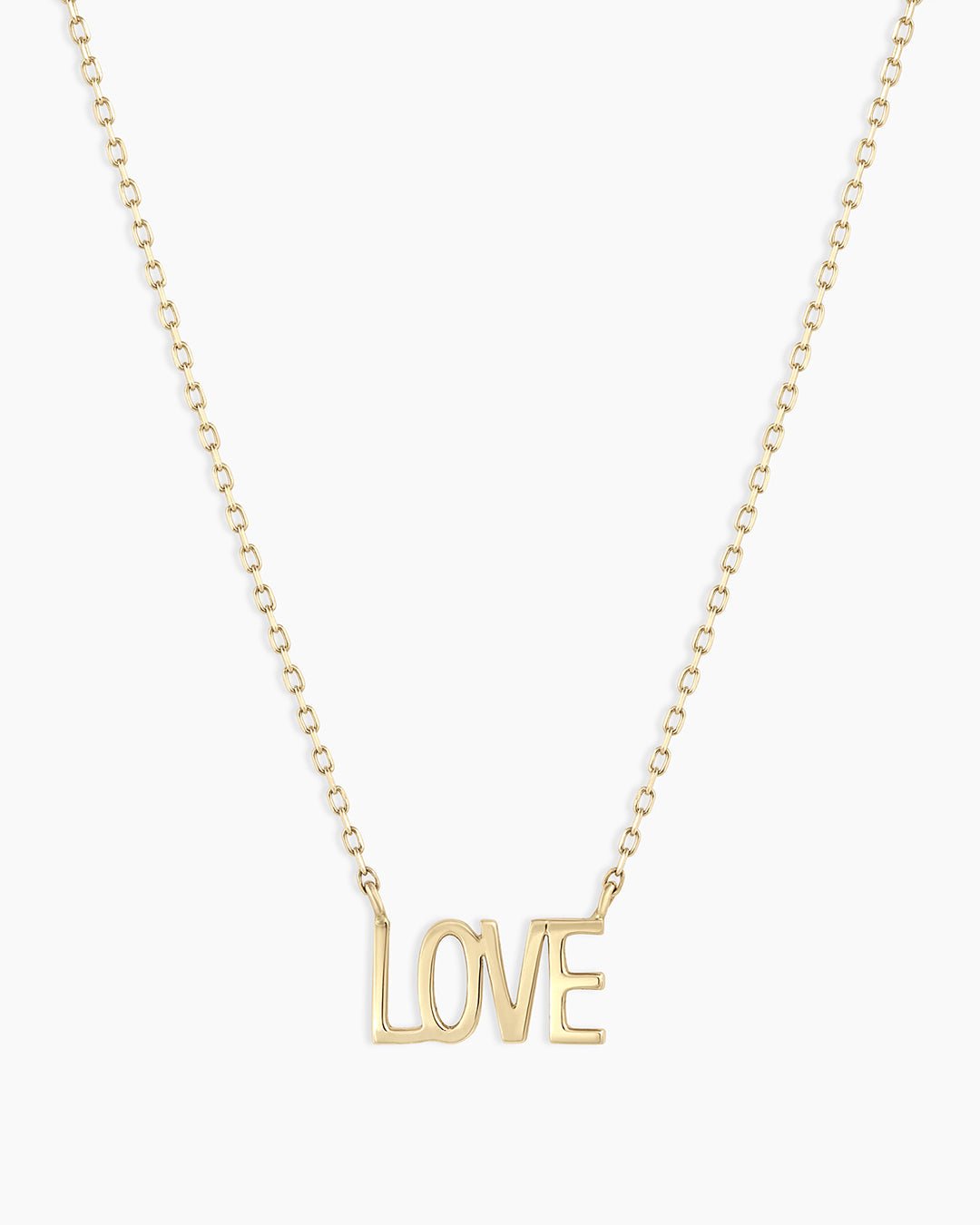 Love Necklace || option::14k Solid Gold