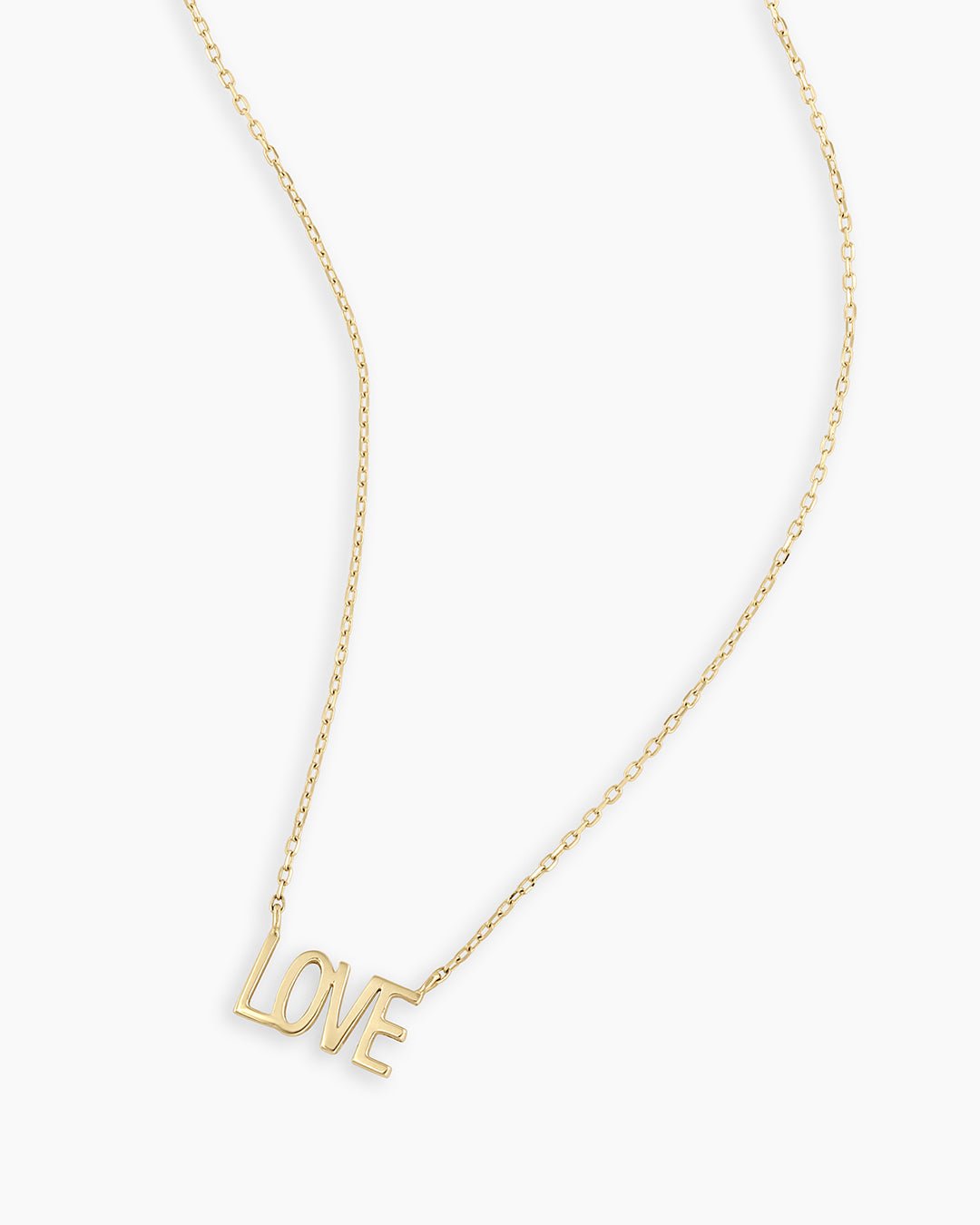 Love Necklace || option::14k Solid Gold