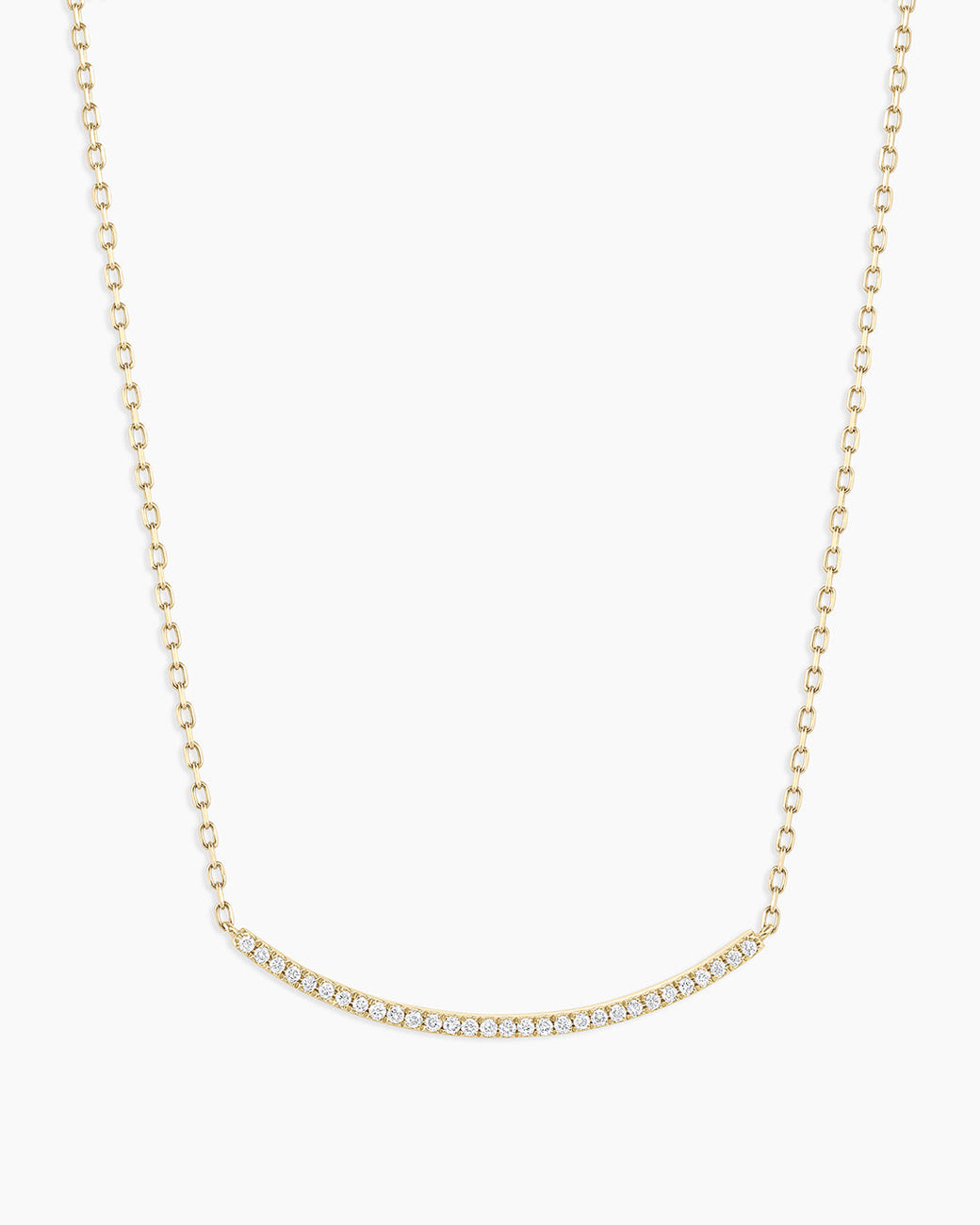 Diamond Taner Bar Necklace || option::14k Solid Gold