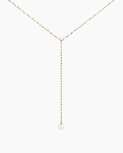 Pearl Lariat Necklace
