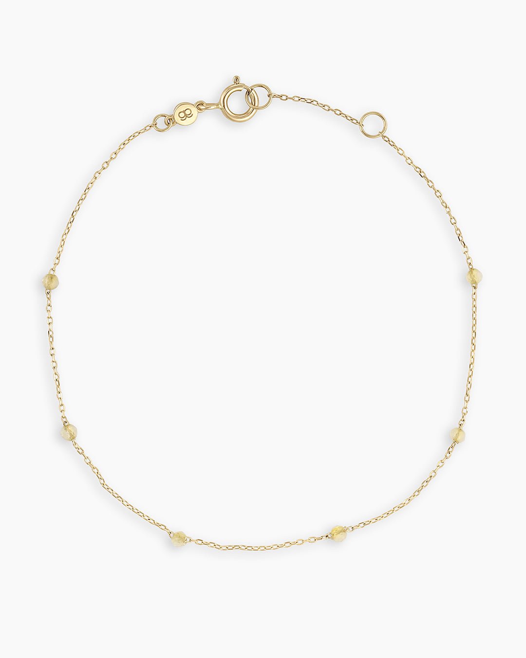 Citrine Newport Bracelet || option::14k Solid Gold, Citrine - November