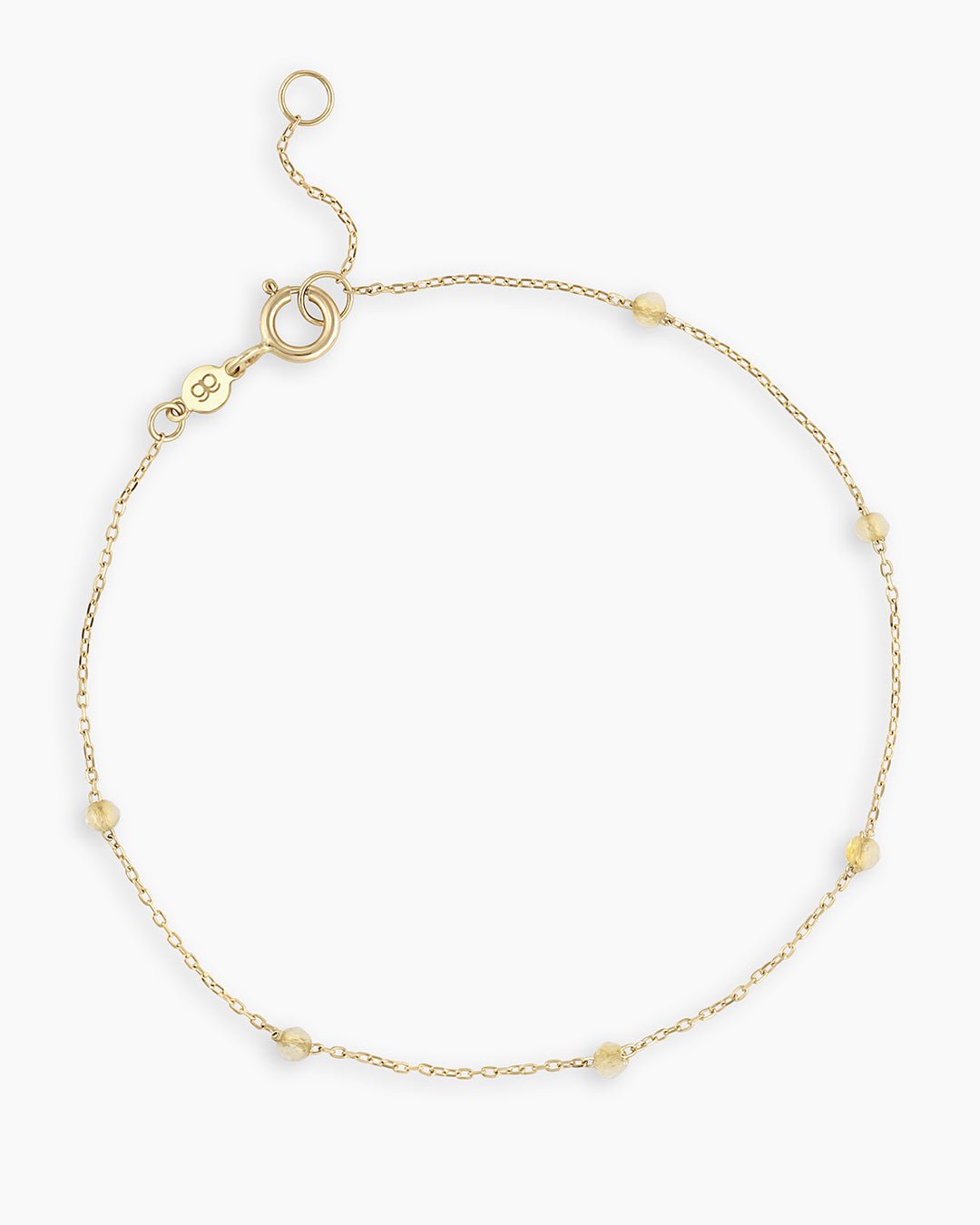 Citrine Newport Bracelet || option::14k Solid Gold, Citrine