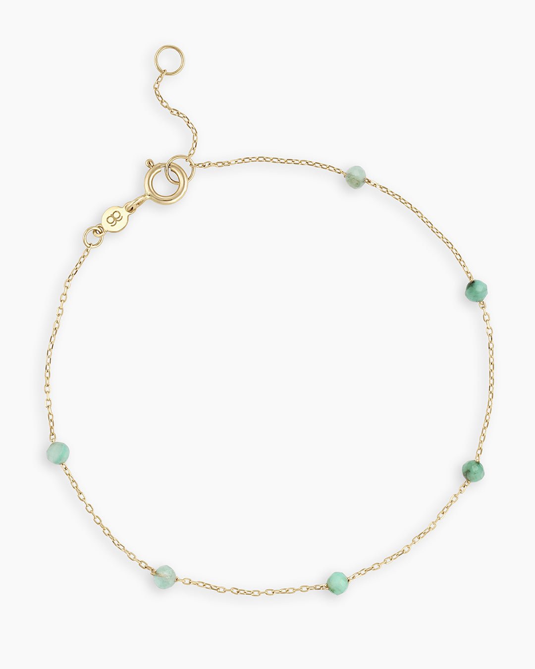 EmeraldNewport Bracelet || option::14k Solid Gold, Emerald