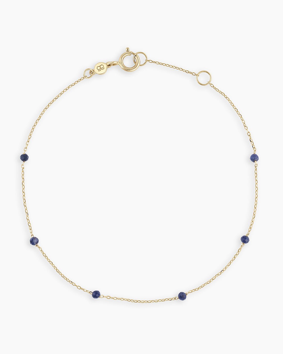 Blue SapphireNewport Bracelet || option::14k Solid Gold, Blue Sapphire - September