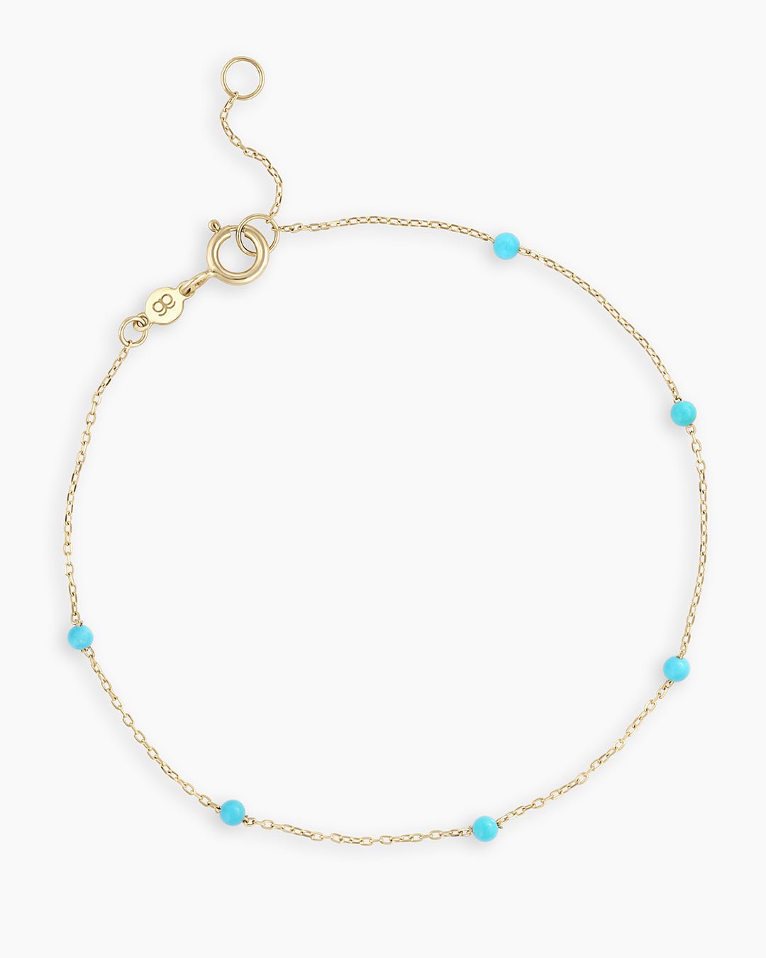 Turquoise Newport Bracelet || option::14k Solid Gold, Turquoise