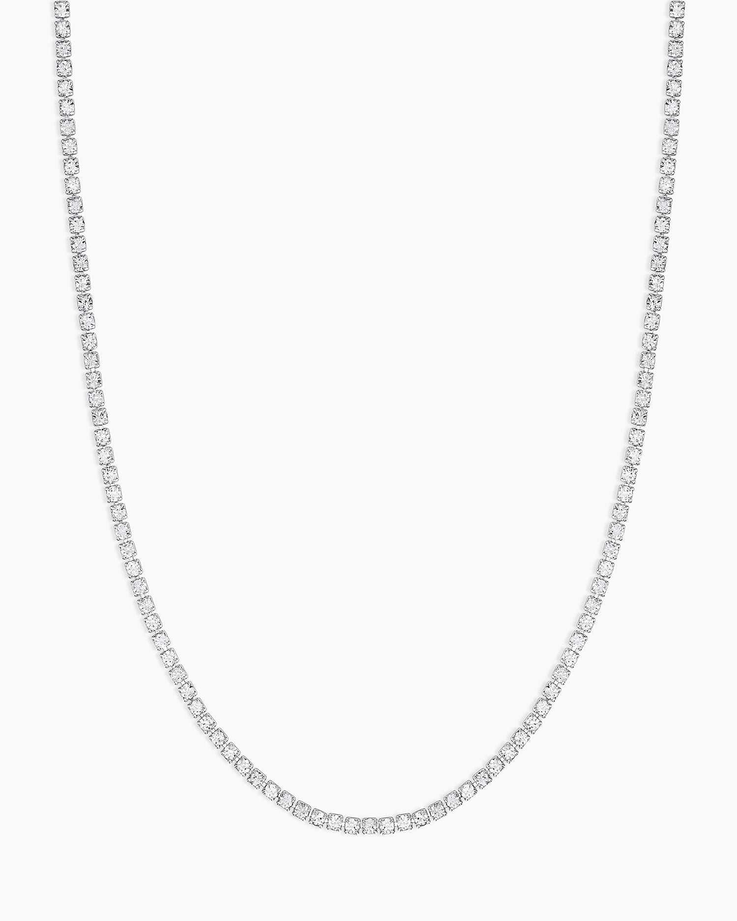  Lexi Long Necklace || option::Rhodium Plated