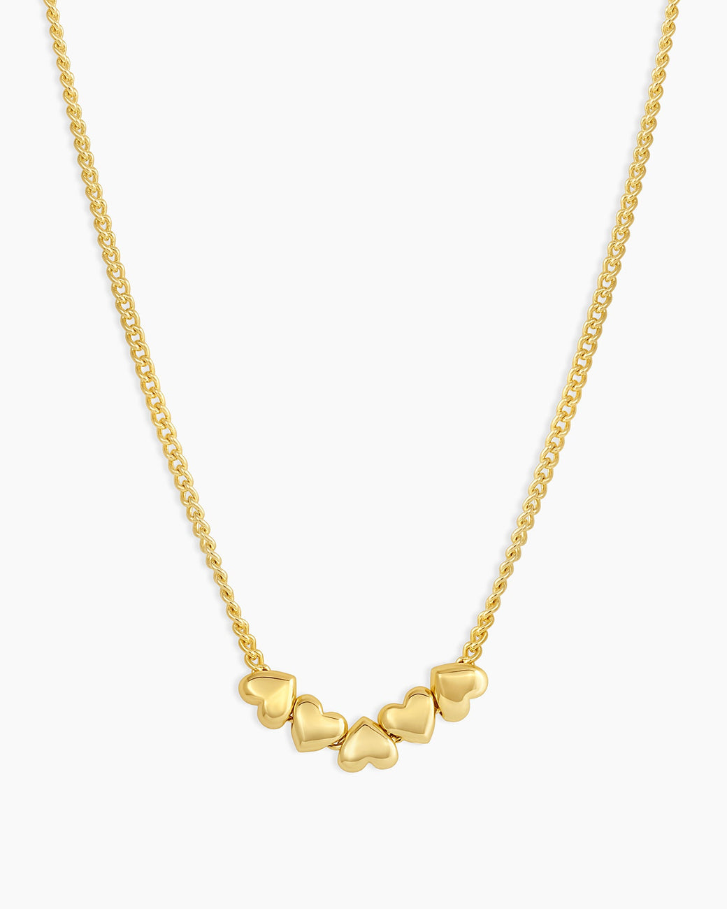 Lou Heart Necklace || option::18k Gold Plated