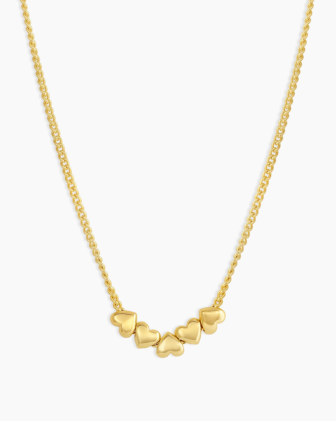 Lou Heart Necklace || option::18k Gold Plated