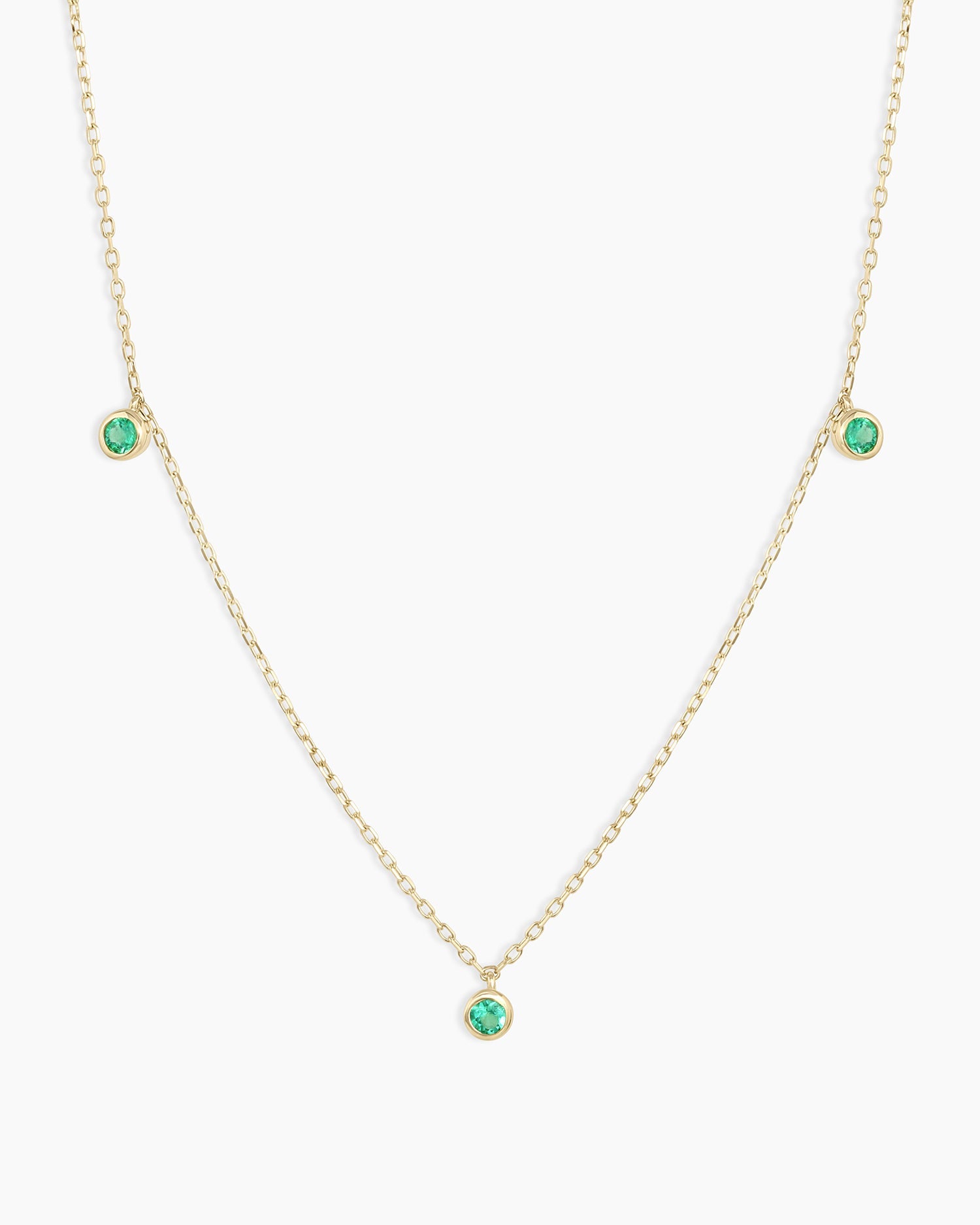 Classic Emerald Trio Necklace