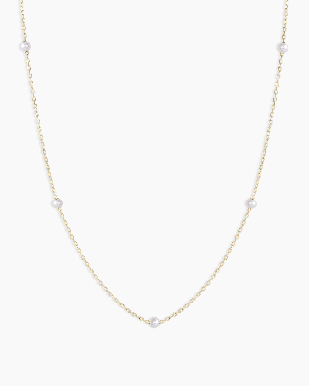 Pearl Newport Necklace  || option::14k Solid Gold