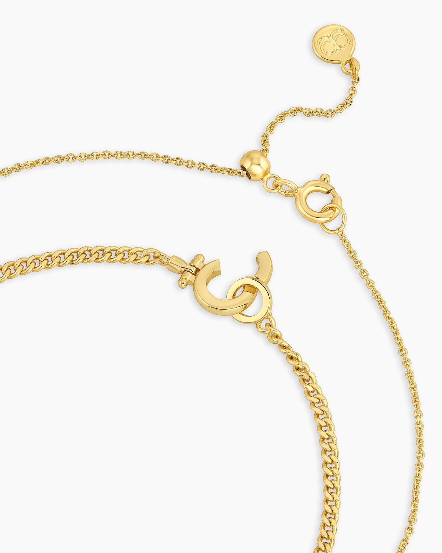 Parker Mini Layering set  Herringbone Necklace || option::Gold Plated