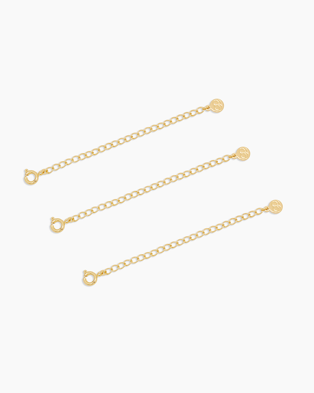 3" Necklace Extender set of 3 || option::18k Gold Plated