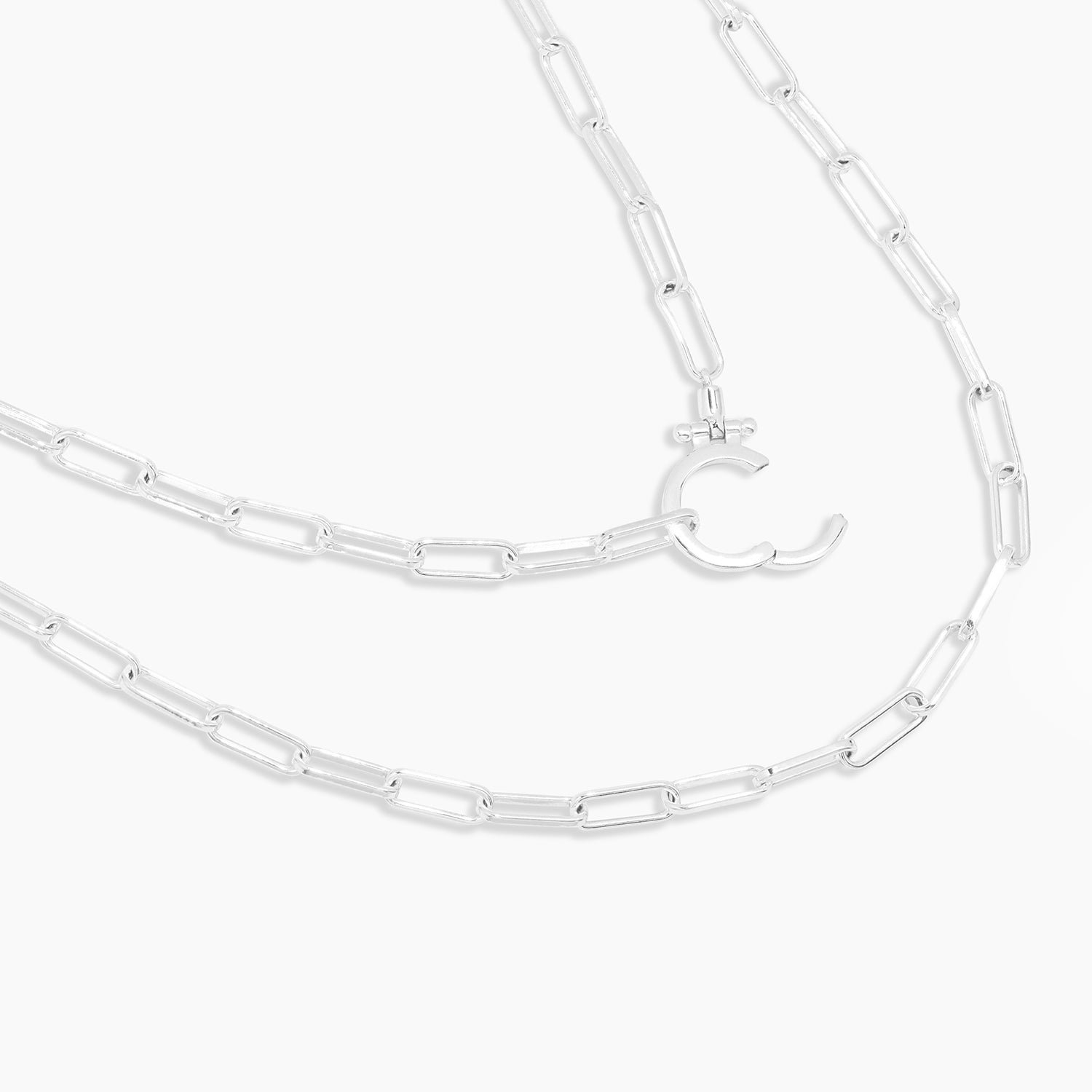 Parker Wrap Necklace in Silver Plated || option::Silver Plated