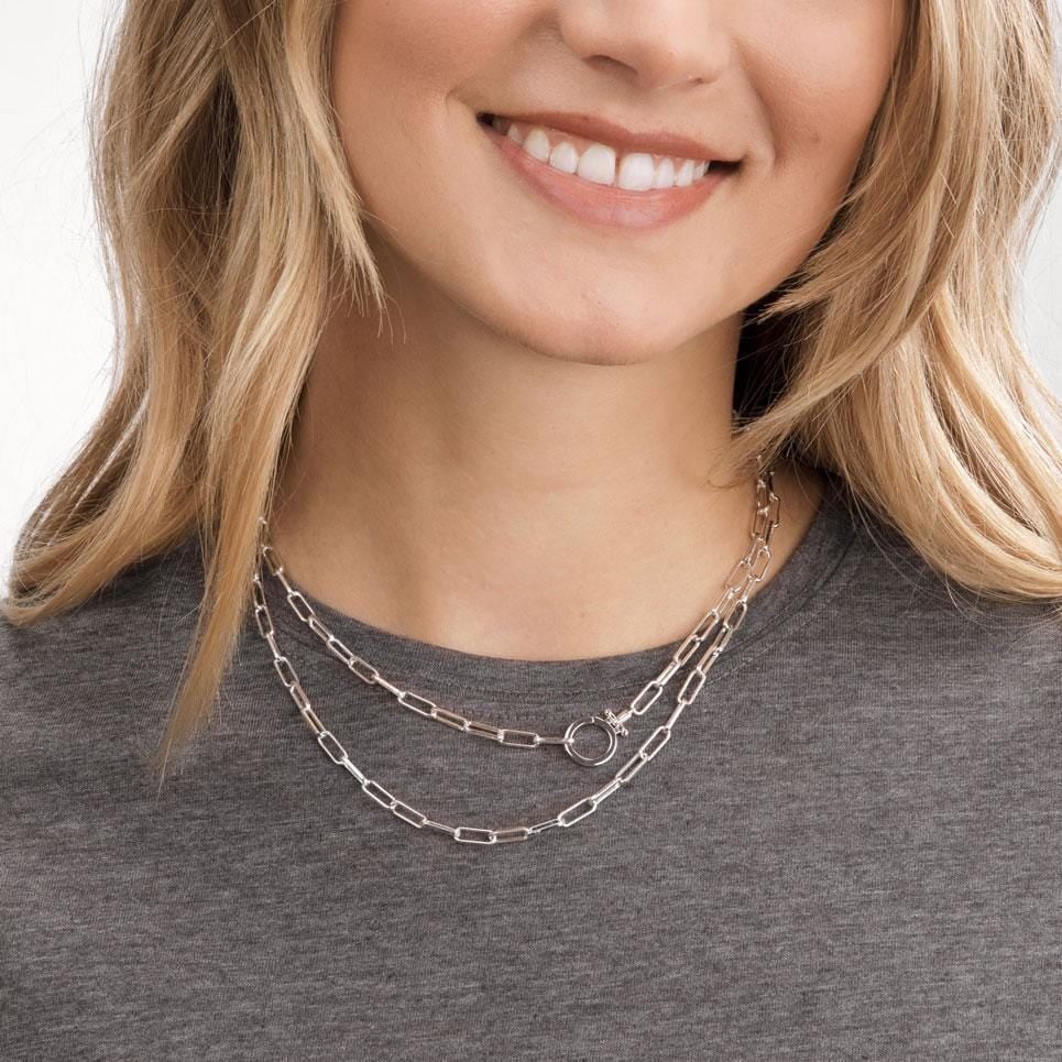 Parker Wrap Necklace in Silver Plated || option::Silver Plated